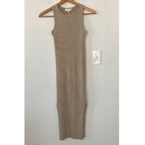 Aritzia Babaton Gabe Knit Midi Dress in Trace